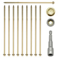 Timberfix Garden Sleeper Screws 6.5 x 100mm + Hex Key Brown