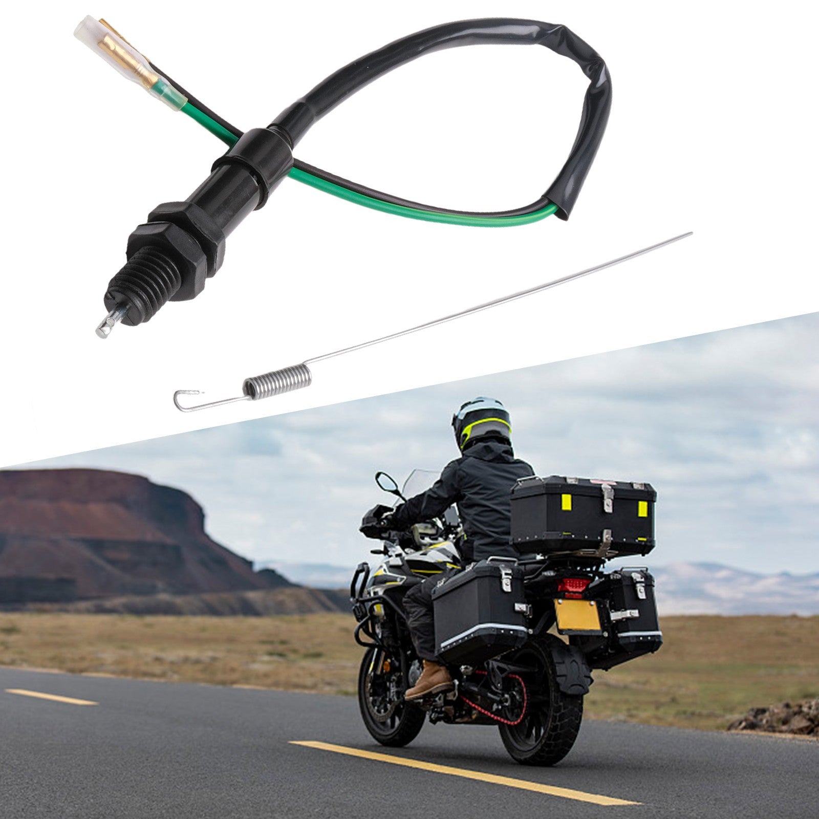 Reliable Motorcycle Rear Brake Light Switch Thread Pitch 1 5mm Easy to InstallOp