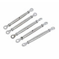 T316 Stainless Steel Turnbuckle,5/1<wbr/>6" Eye To Eye,closed Body,