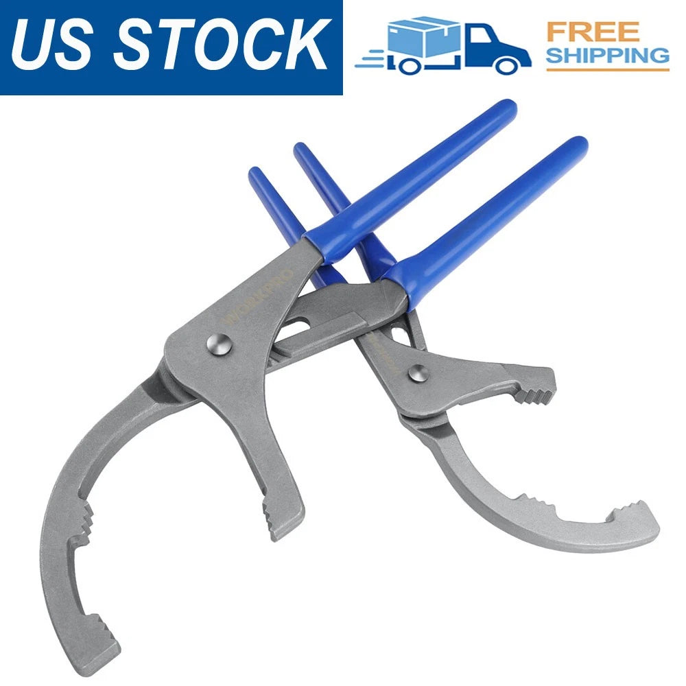 Workpro 9" 12" Oil Filter Wrench/plier Set Adjustable Oil Filter