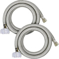 2-Pack 24 Inch Flexible Toilet Water Supply Line Braided Stainless