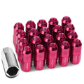 Jdm Aluminum Pink Closed End Lug Nuts+adapter | Built Supply Co