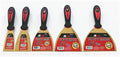 5 Assorted Ate Pro Flexible Stainless Steel Putty Knife Knives