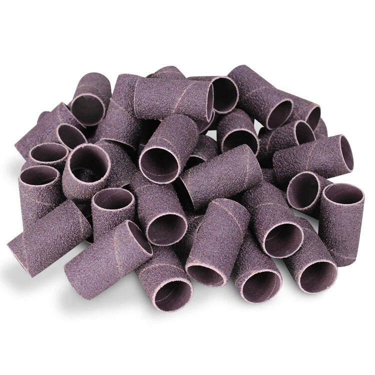 3/4" X 1" Aluminum Oxide Spiral Bands, No Lap Sanding Sleeves - 50