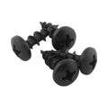 #10-9 X 5/8" Deep / Coarse Thread Phillips Pan Head Screws Black