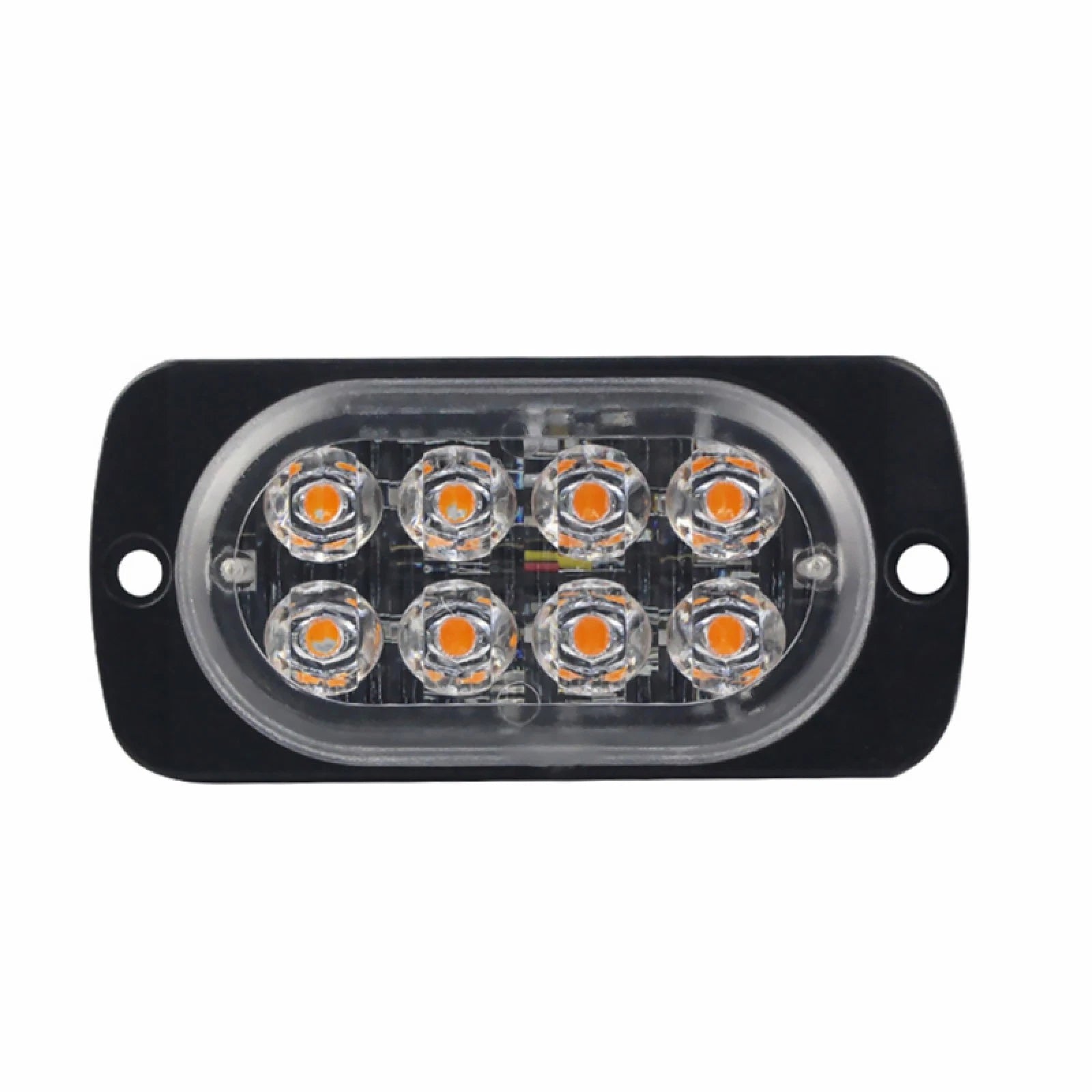 6500k 8 Led Yellow Strobe Light Truck Hazard Beacon Flash Warn