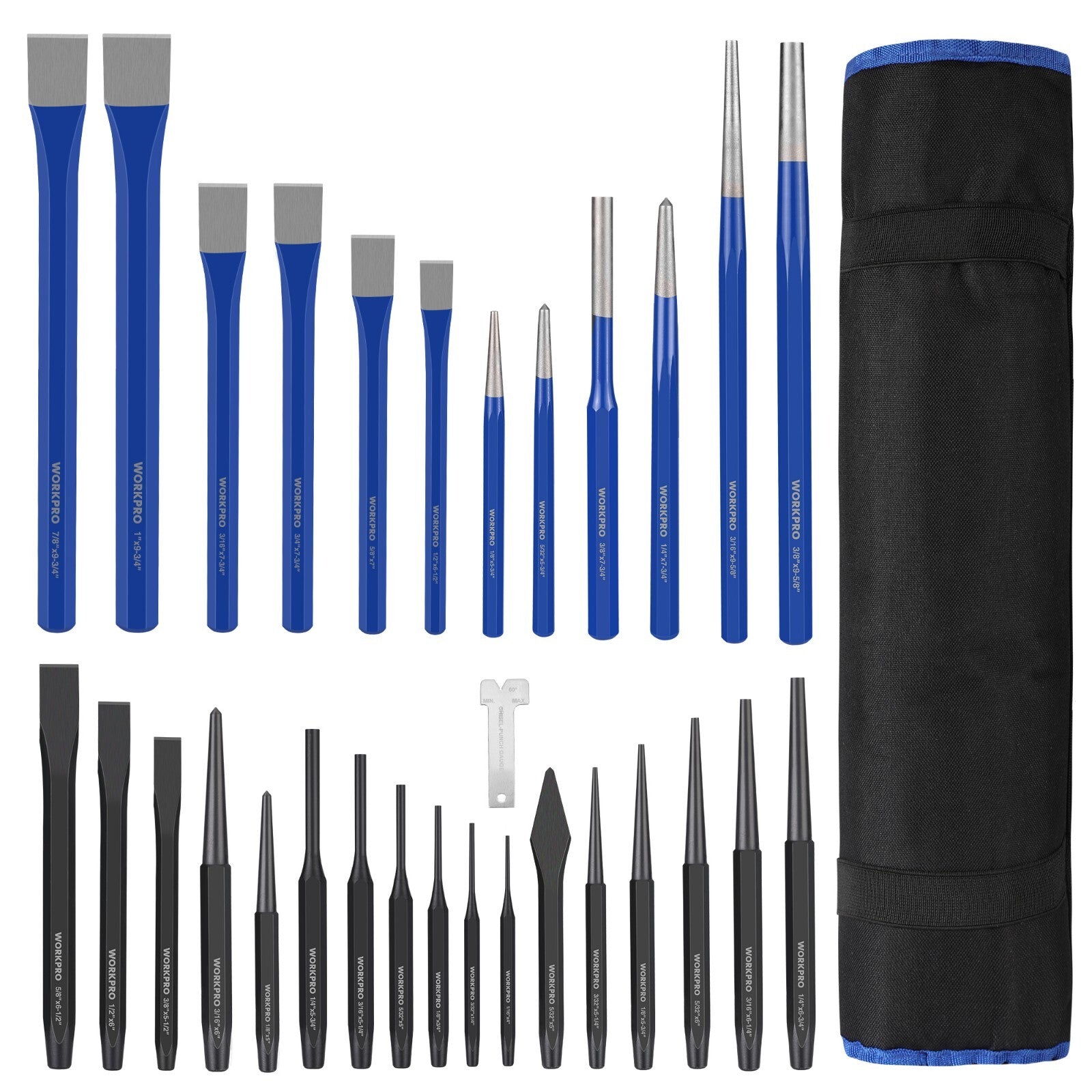 WORKPRO 30 PCS Punch and Chisel Set by WORKPRO