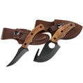 2PACK Fixed Blade Hunting Knife 6.5" Skinning 7" Gut Hook Knife Full-Tang Handle