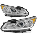 Fit 16-17 Honda Accord Led Drl Projector Chrome | Built Supply Co