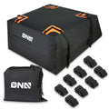 Orange/black Pvc Coated Mesh W/ 8 Adjustable Straps Roof Cargo Bag