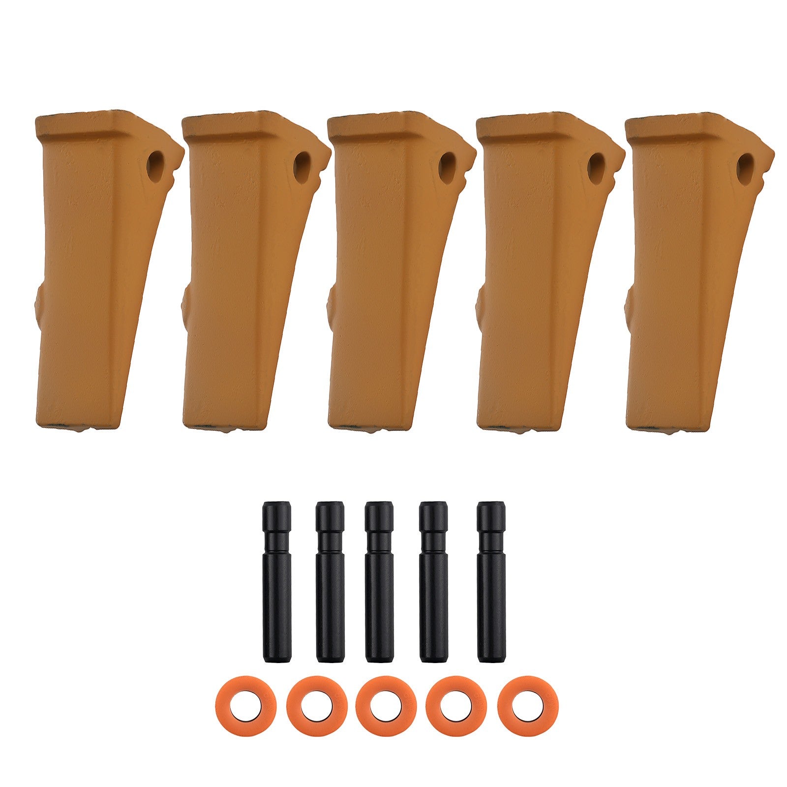 Bucket Teeth for Caterpillar J200 Series 1U3202 8E6208 5PCS Steel w/