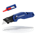 Folding Utility Knife Box Cutter W/belt Clip Quick-change Blade Sk5