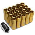 J2 7075 Forged Aluminum M12x1.5 6cm Open-end Lug Nut W/4x Lock+key