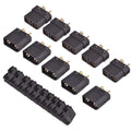 5 Pairs Black Xt90h Connector Male Female With Protective Cover Rc