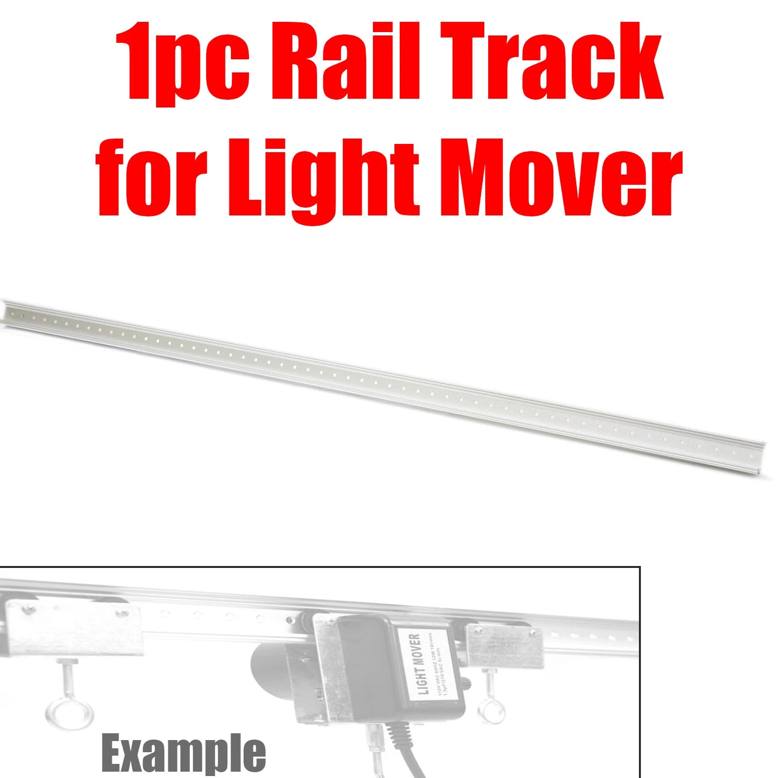43" Rail Track For Grow Light Reflector Hood Mover Motor
