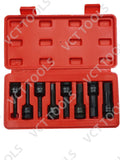VCT 8pc Metric 1/2" Drive Long Impact Hex Socket Set