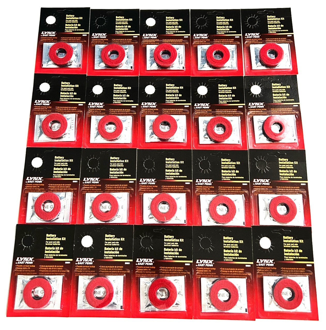 20 Sets Lynx by Deka Top/Side Post Battery Terminal Protectors by Lynx