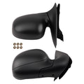 Black Door Mirrors for Ford F-150 XL XLT Standard Cab 2001-2003 FO1320300