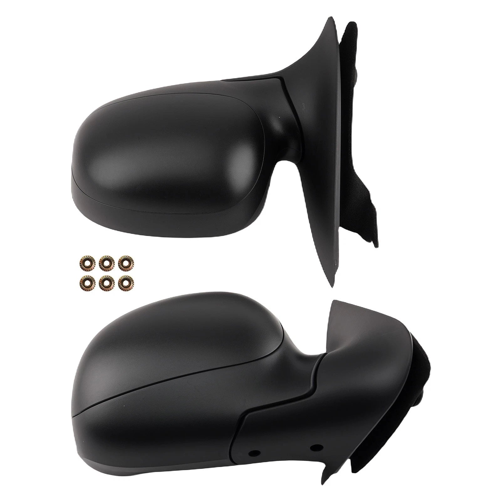 Black Door Mirrors for Ford F-150 XL XLT Standard Cab 2001-2003 FO1320300