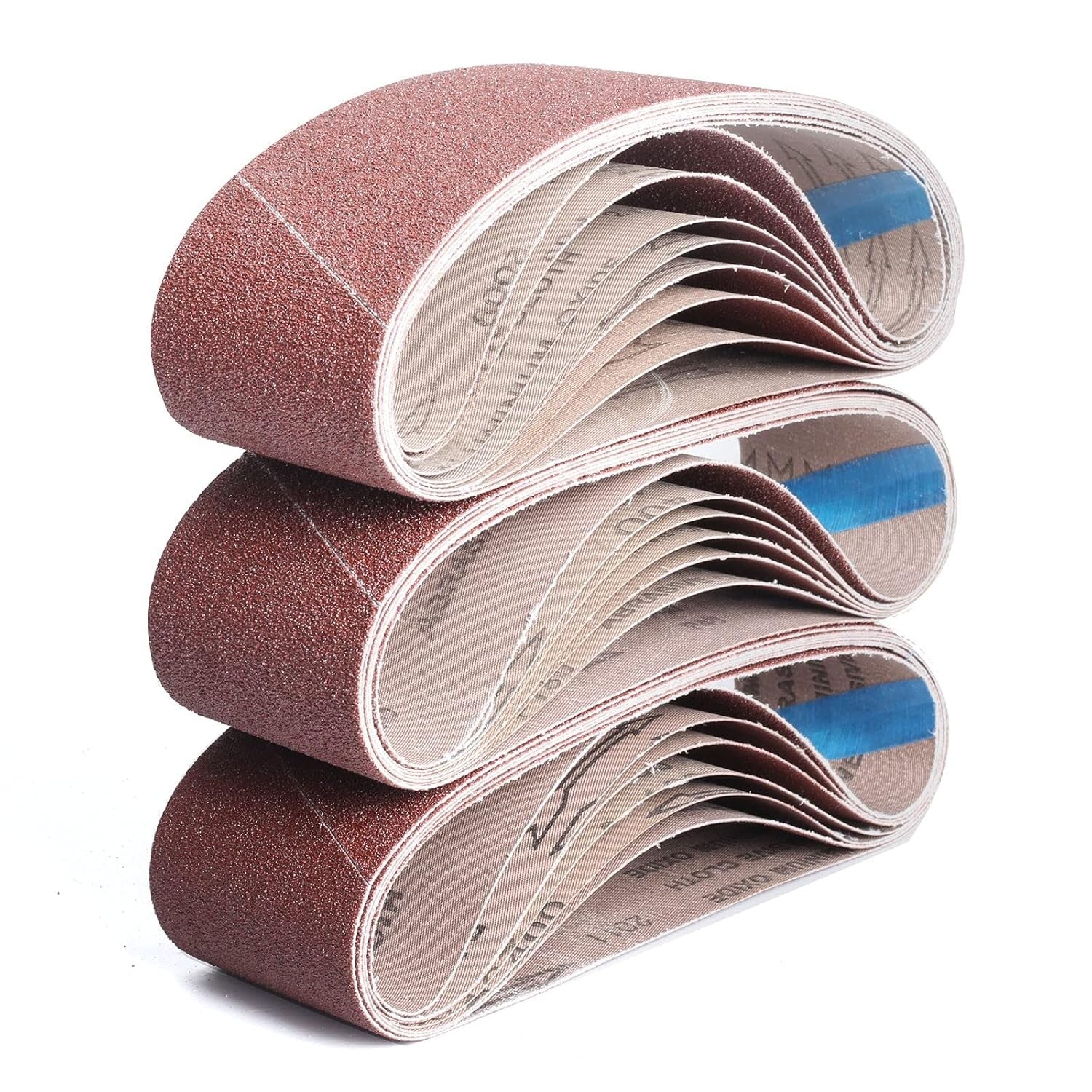 5PCS 4 x 24 in Sanding Belts Sander Paper Aluminum Oxide for Metal