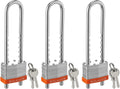 Locks with Keys, 2 Inch Wide Laminated Steel Keyed Padlock with