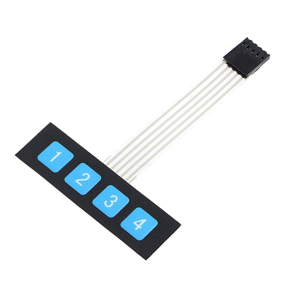 1x4 Matrix Extension Keyboard 4 Key Membrane Switch Keypad Keyboard