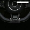 Steering Wheel Sticker Carbon Fiber Material For Fiat 500 For Abarth