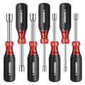 Arrow Nut Driver Set Sae Hollow Shaft 3/16 1/4 5/16 11/32, 3/8 7/16