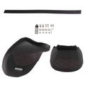 Driver Passenger Black Seat for Harley Touring 2009-Later Red Stitch Front