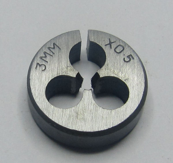 3MM X 0.5 Die M3 X 0.5 Die Standard M3 Pitch Rdgtools