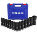 WORKPRO 1/2" Drive Deep Impact Socket Set by WORKPRO