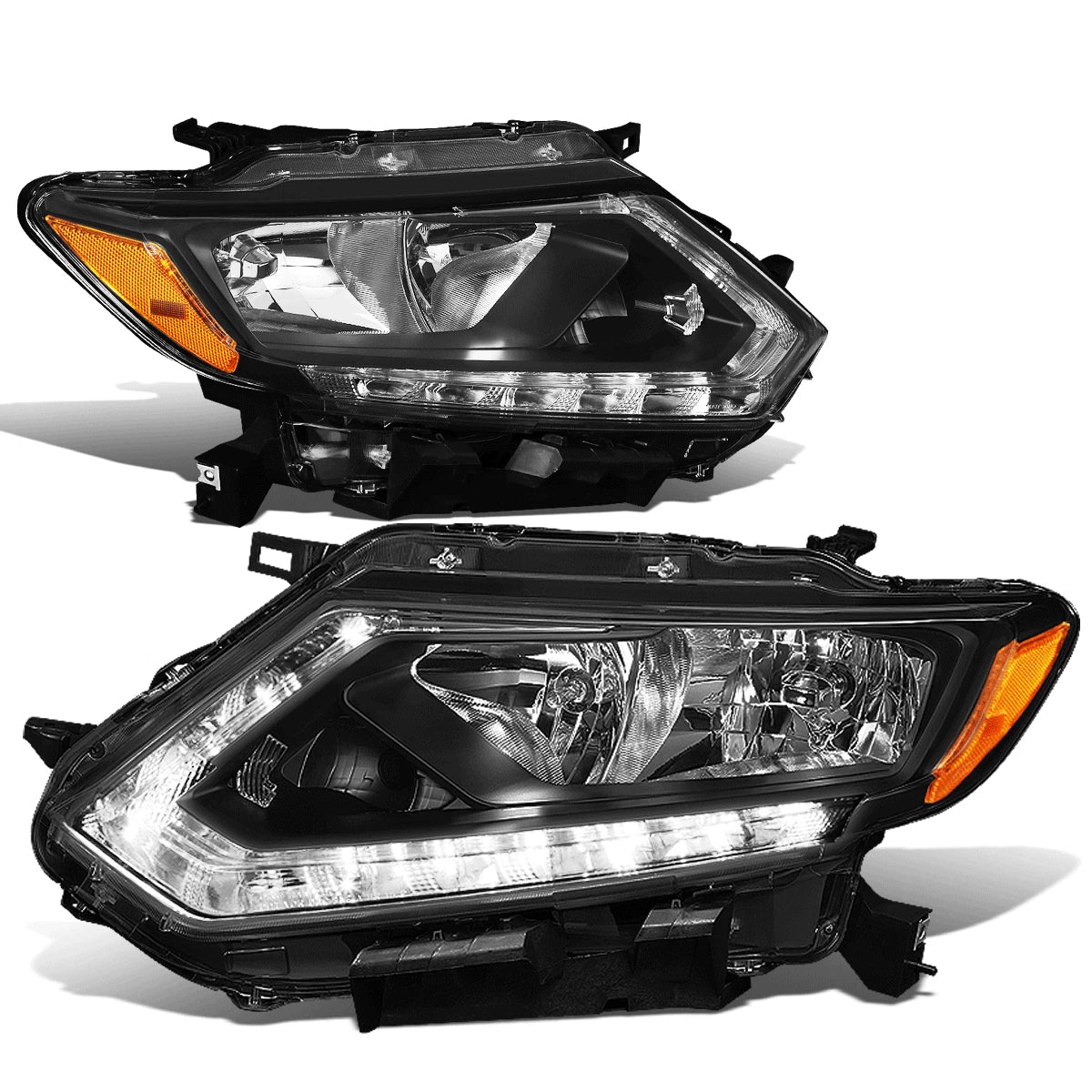 Fit 14-16 Rogue Black Housing Amber Side Led Drl | Built Supply Co