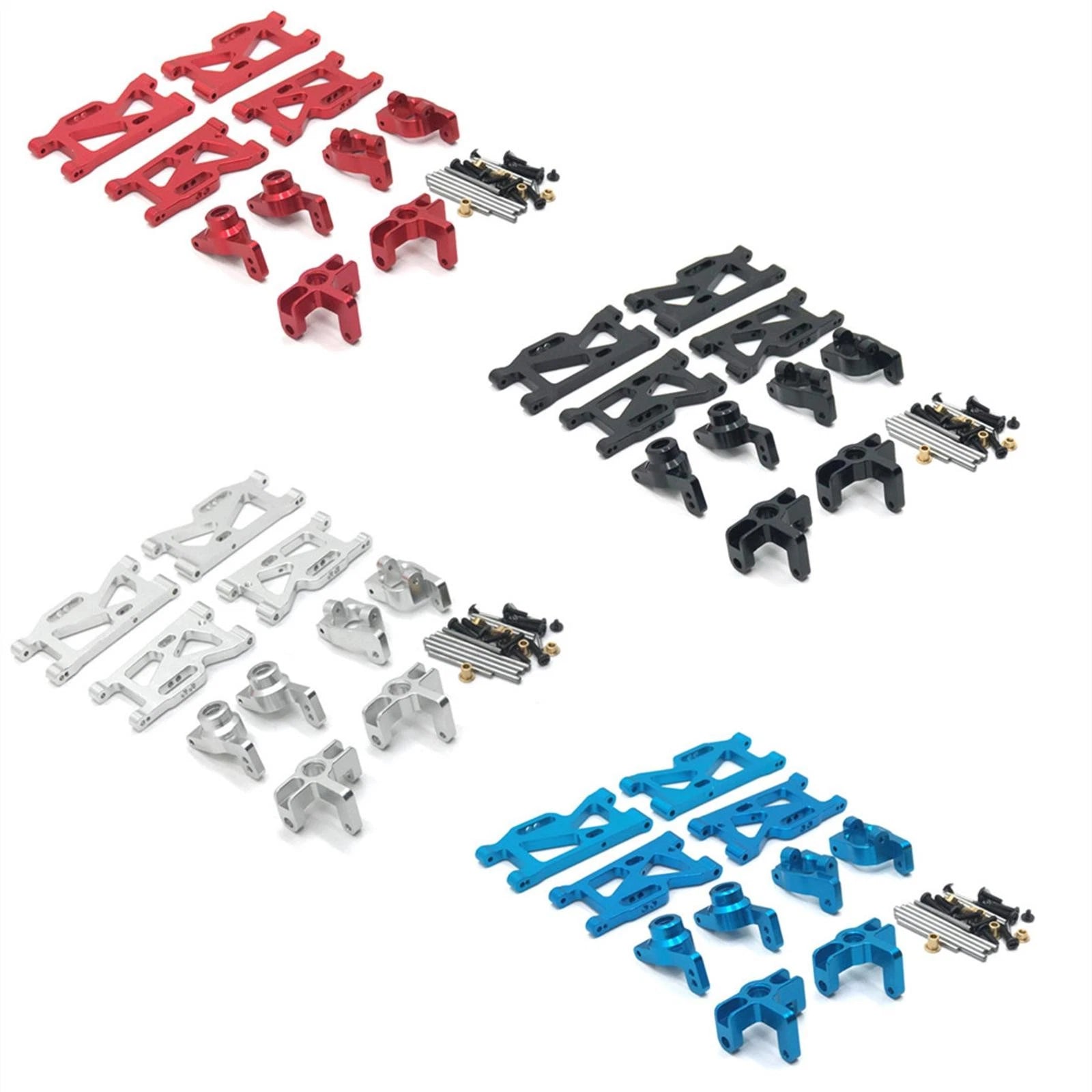 Front Rear Swing Arm Steering Cup Wheel Seat Set For Wltoys 144001