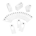 Hangers Retail Clothes Rack Rectangular Plastic Size 6 Dividers White