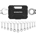 Metric 8-19mm Stubby Wrench Combination Wrench Set 72-tooth W/storage