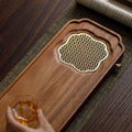 Walnut Tea Tray Drainage Style For Dry Brewing For Traditional And