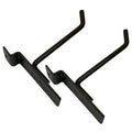 4" Slatwall Hook Panel Display Hooks, 1/4" Thickness Metal, Raw Steel