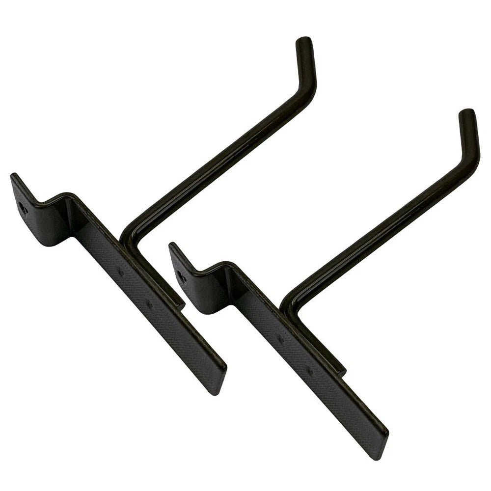 4" Slatwall Hook Panel Display Hooks, 1/4" Thickness Metal, Raw Steel