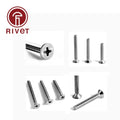 20/50/100 PCS DIN7046-1 GB819 304 A2-70 M4 M5 Flat Head Phillips Machine Screws