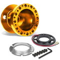 Fit 92-95 Civic Eg/integra Dc2 Orange Aluminum Steering Wheel 6-hole