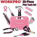WORKPRO 35-Piece Pink Tools Household Kit by WORKPRO