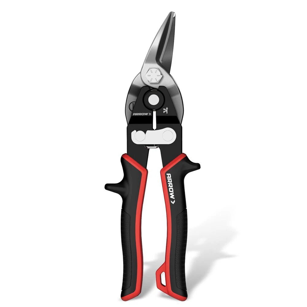Arrow 8-inch High Leverage Tin Snips Cr-v Steel Aviation Snips