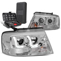 For 2004-2008 Ford F-150 Chrome/clear Led Drl Bar | Built Supply Co