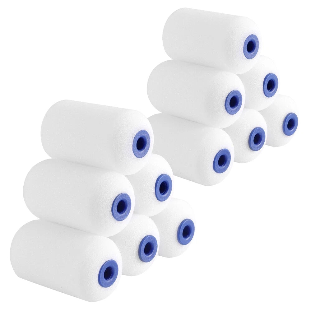 WORKPRO 12Pack Foam Paint Roller 2.5" Paint Roller Kit Mini Paint Roller Set NEW