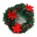 16" Christmas Holiday Wreath House Home Door Wall Ornament Decoration