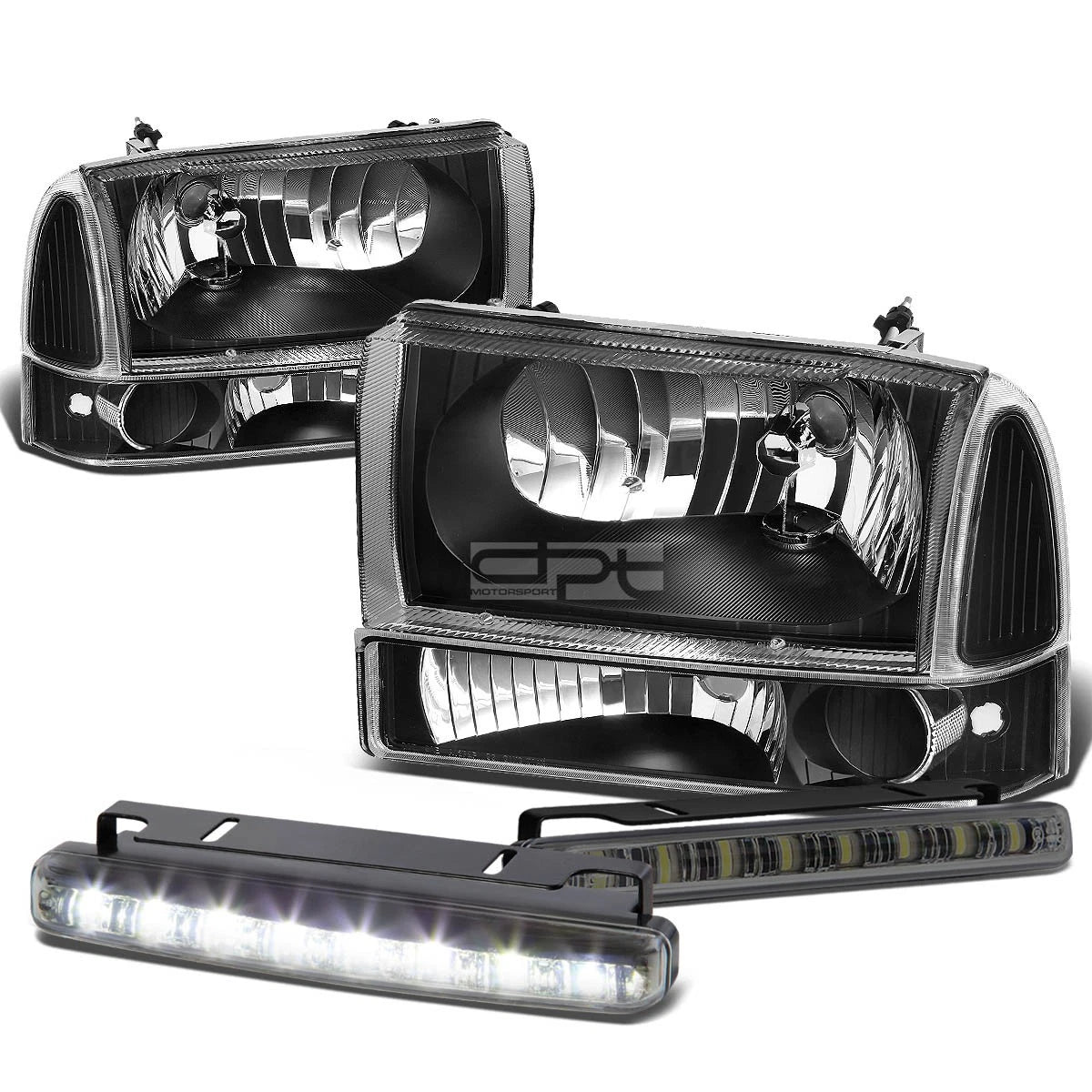 Black Clear Lens Head+bumper Corner+smoke Led Fog | Built Supply Co