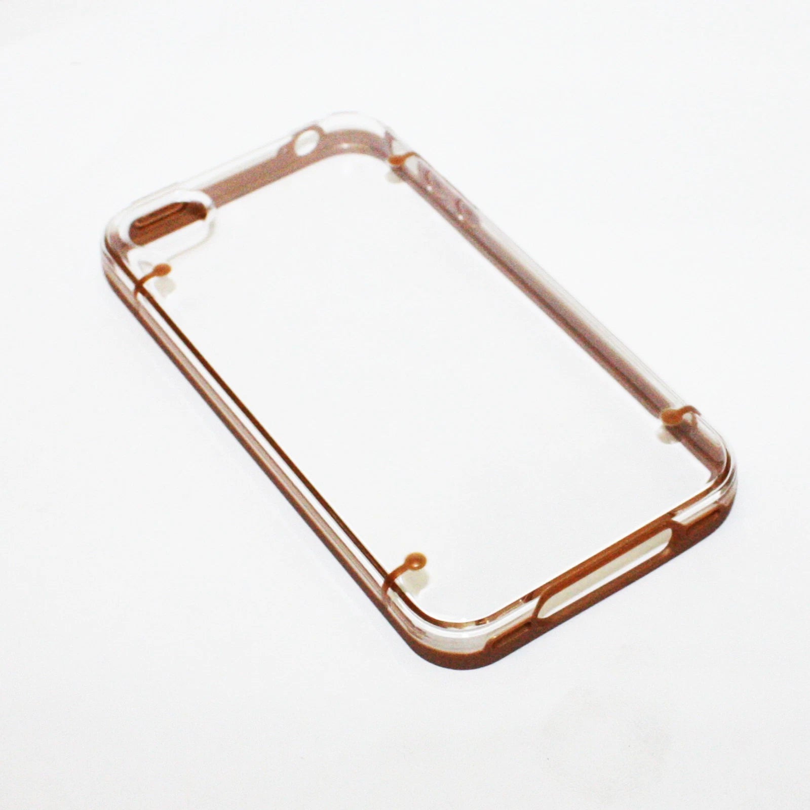 Iphone 5 5s Case Bumper Case Cover Protective Crystal Clear Hard Brown