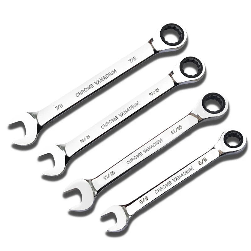 Standard Ratcheting Wrenches Sae Open End Wrench 72-tooth Car Repair