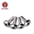 316 A4-70 Jis1111 M4 M5 M6 Cross Recessed Flat Head Machine Screw