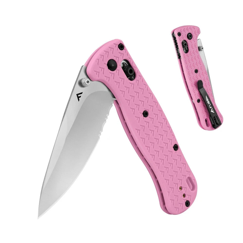 Flissa 4.5" Folding Pocket Knife Axis Lock Camping Hiking Knife With